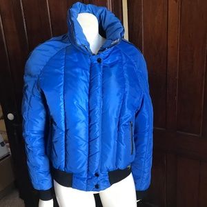Vintage retro blue skyr ski jacket retro COOL Designer